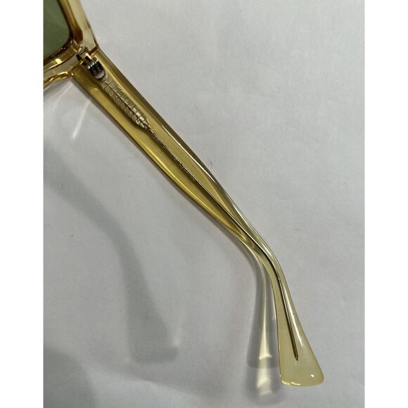 Ryan Simkhai Eyeshop Ivy Sunglasses in Transparent Yellow Green Lens - Picture 4 of 5